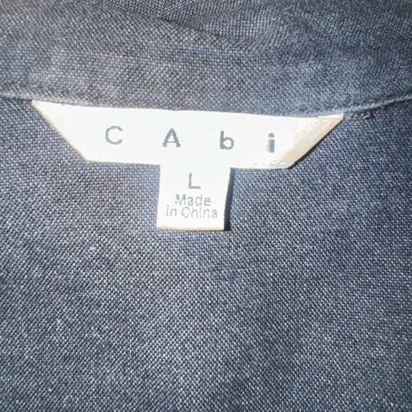 Cabi Style #209 Utility Anorak Jacket - Dark Gray with Drawstring Waist - Picture 3 of 5